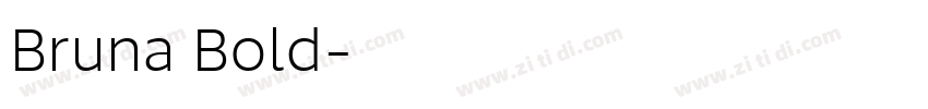 Bruna Bold字体转换